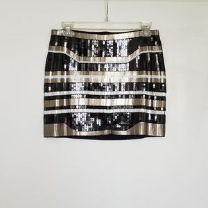 Express Sequin Mini Skirt